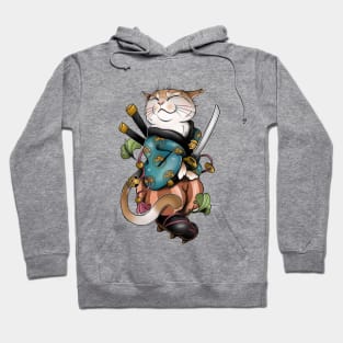 samurai cat Hoodie